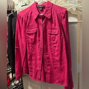 Style & Co Button Down Linen Shirt